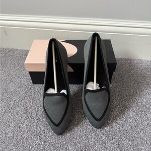 Birdies Two-Tone Black and Gray Loafers